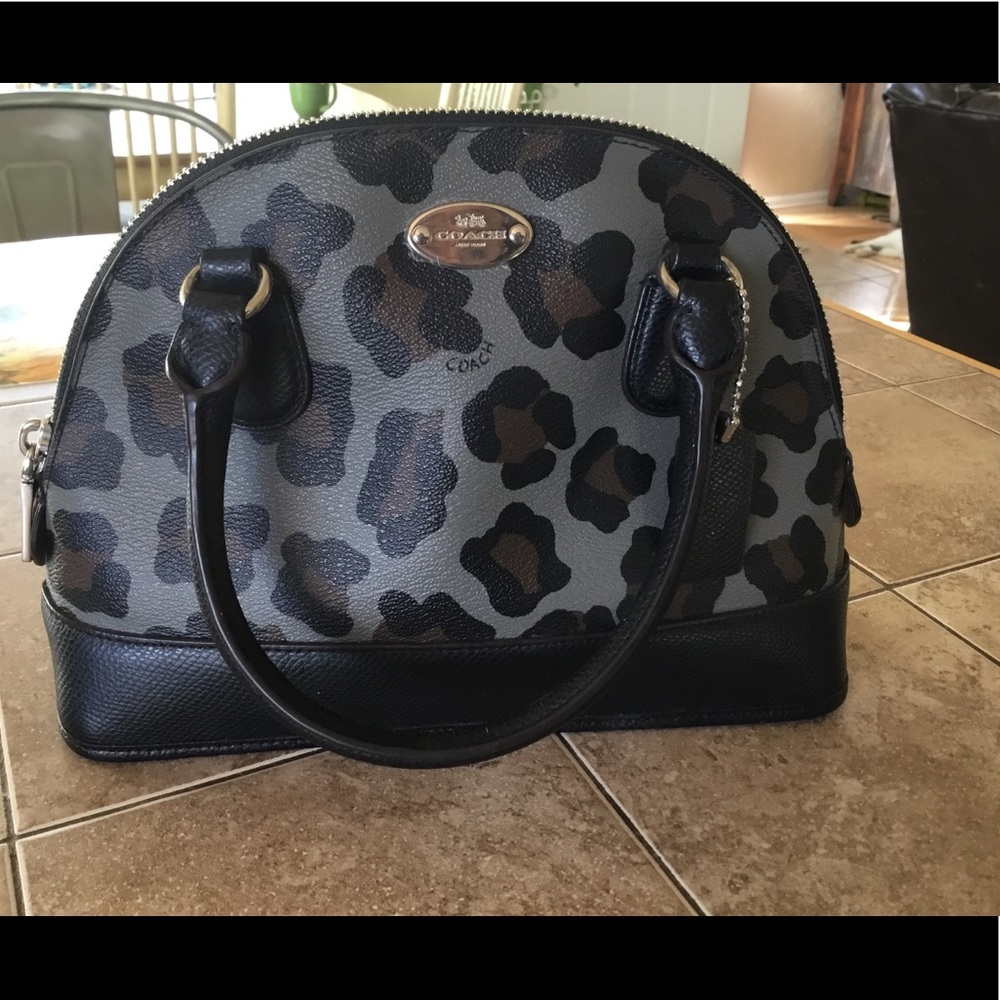 Leopard coach purse